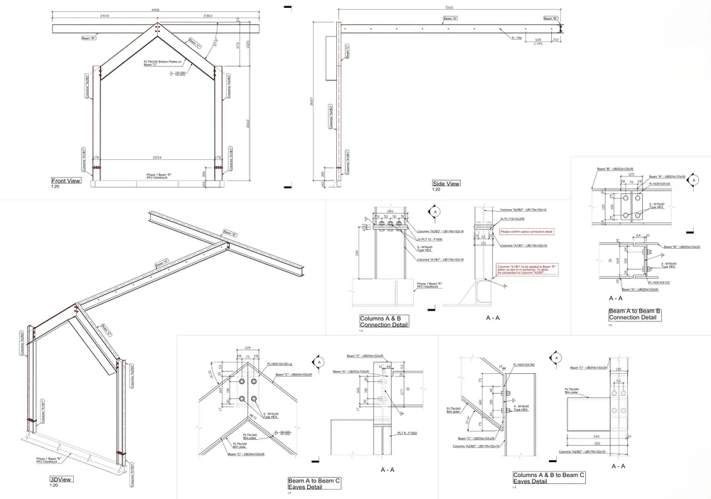 Cottage Steels — Drawing 6